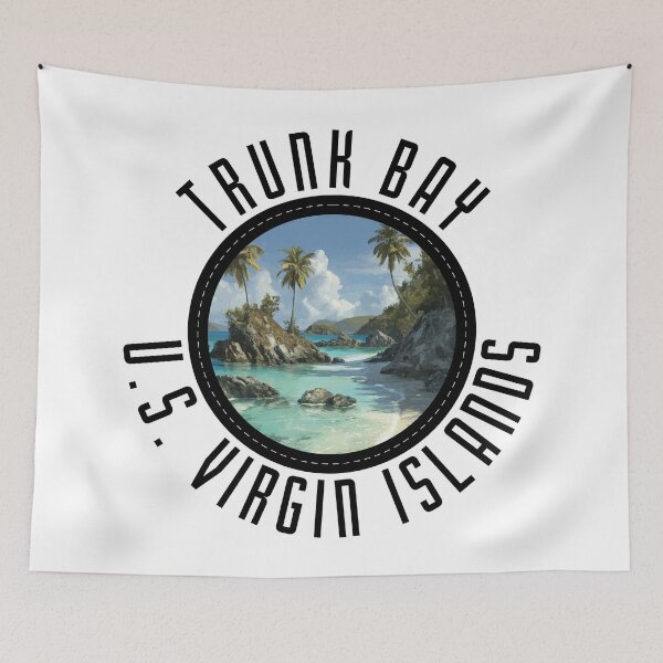 Item preview, Trunk Bay - U.S. Virgin Islands (with Black Lettering) designed and sold by VelvetRoom.
