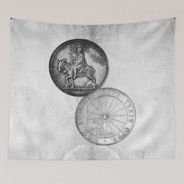 Item preview, 17th Century Dutch Satirical Silver Medal Both Sides designed and sold by Ghoul Enterprises.