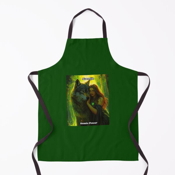 Item preview, Strength - Tarot Card from Wildwood Green Witch Tarot Deck designed and sold by Earth Nature Creations.