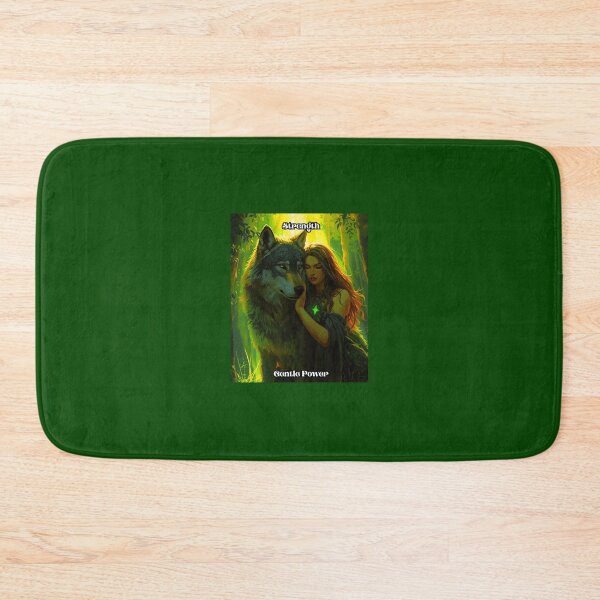 Item preview, Strength - Tarot Card from Wildwood Green Witch Tarot Deck  designed and sold by Earth Nature Creations.