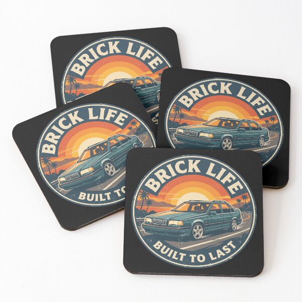 Item preview, 850 Sedan Brick Life  - Vintage Retro Sunset Built To Last designed and sold by Off-Road-Zone.