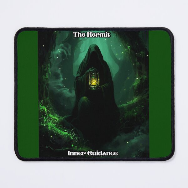 Item preview, The Hermit - Tarot Card from Wildwood Green Witch Tarot Deck designed and sold by Earth Nature Creations.