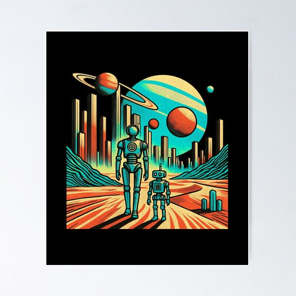 Item preview, Humanoid robot AI Robots Future Tech Design | The Bots Are Coming Futuristic Android Art designed and sold by TEEJAMBOREE.