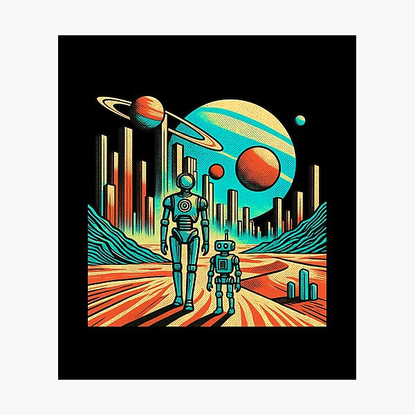 Item preview, Humanoid robot AI Robots Future Tech Design | The Bots Are Coming Futuristic Android Art designed and sold by TEEJAMBOREE.