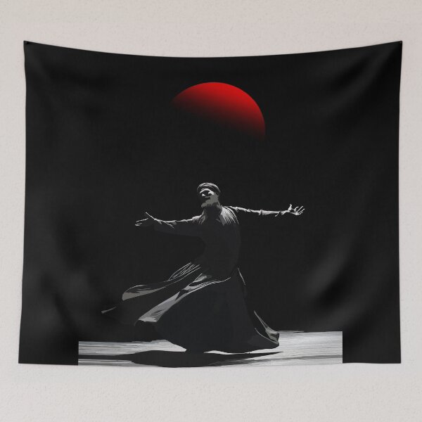Item preview, Whirling Dervish Sema Dance — Minimalist Spiritual Meditation Art designed and sold by RamyGallery.
