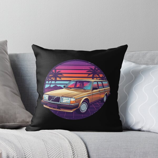 Item preview, 240 Wagon Retro Synthwave - Neon Sunset Vintage Boxy Car designed and sold by Off-Road-Zone.