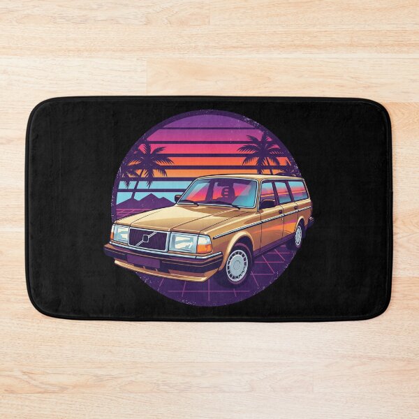 Item preview, 240 Wagon Retro Synthwave - Neon Sunset Vintage Boxy Car designed and sold by Off-Road-Zone.