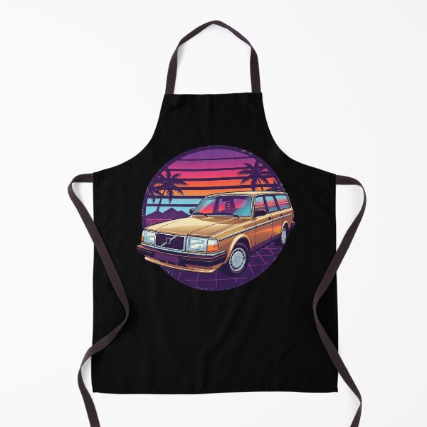Item preview, 240 Wagon Retro Synthwave - Neon Sunset Vintage Boxy Car designed and sold by Off-Road-Zone.