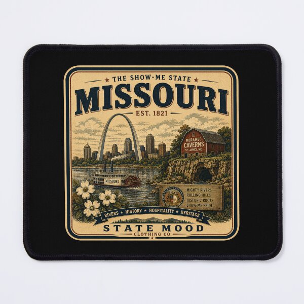 Item preview, Missouri Show Me State Vintage Gateway Arch Design designed and sold by StateMoodDesigns.