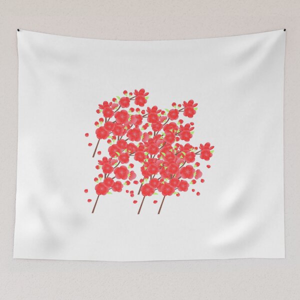Artikelvorschau, Rotes Blumendesign entworfen und verkauft von zy444.