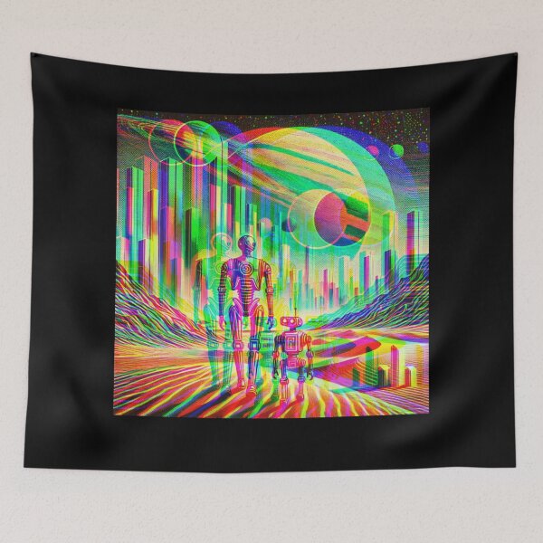 Item preview, Humanoid robot AI Robots Future Tech Design | The Bots Are Coming Futuristic Android Art designed and sold by TEEJAMBOREE.