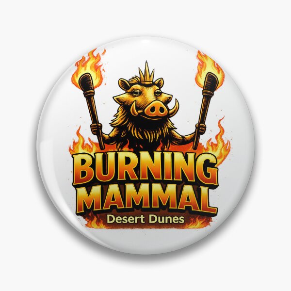 Item preview, Burning Mammal Desert Dunes Festival Fire Boar Shirt designed and sold by gahteeriffico.