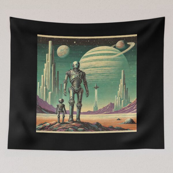 Item preview, Humanoid robot AI Robots Future Tech Design | The Bots Are Coming Futuristic Android Art designed and sold by TEEJAMBOREE.