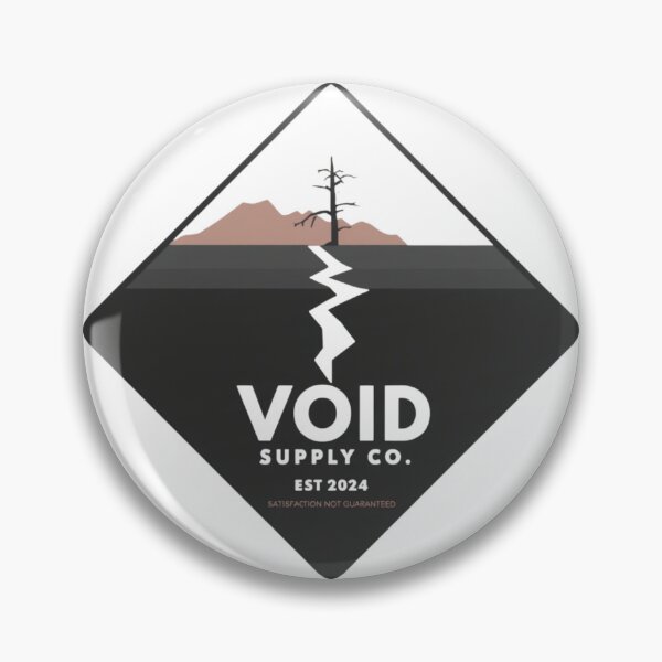Item preview, VOID SUPPLY CO. - Satisfaction Not Guaranteed Dark Minimalist Logo designed and sold by SandiCreative.