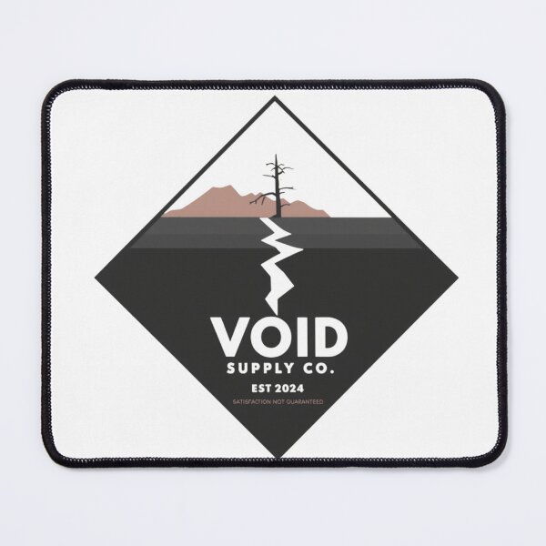 Item preview, VOID SUPPLY CO. - Satisfaction Not Guaranteed Dark Minimalist Logo designed and sold by SandiCreative.