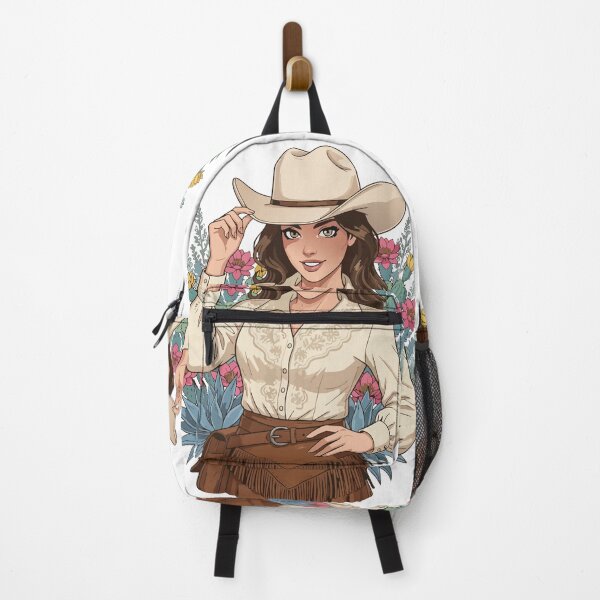 Item preview, Coastal Cowgirl Illustration - Aesthetic Western Woman with Cactus Flower Art designed and sold by BestChoiceService.