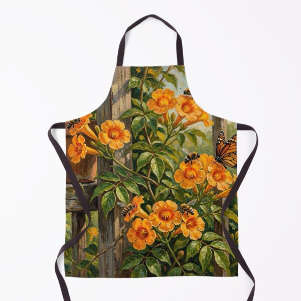 Item preview, Bees and Butterflies on the Trumpet Vine designed and sold by TinCatOutPost.