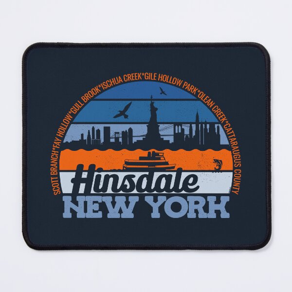 Item preview, Hinsdale New York Sunset Retro Vintage Local Pride Logo designed and sold by CRHPOD20.