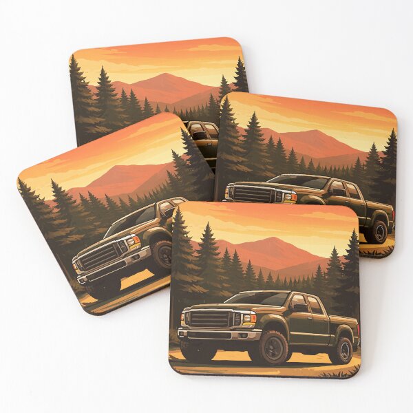 Item preview, Retro Pickup Truck Sunset Adventure Poster designed and sold by arfindo-indra.