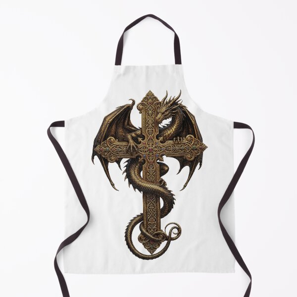 Item preview, dragon and cross cool design designed and sold by LOVEARTDESIGN.