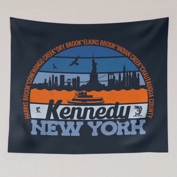 Item preview, Kennedy New York Sunset Retro Vintage Local Pride Logo designed and sold by CRHPOD20.