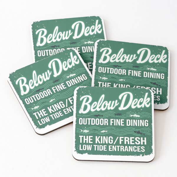 Item preview, Below Deck Outdoor Fine Dining Vintage Marsh Market Sign Shirt designed and sold by gahteeriffico.