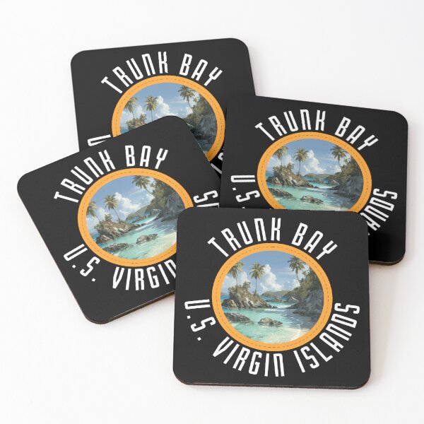 Item preview, Trunk Bay - U.S. Virgin Islands (with White Lettering) designed and sold by VelvetRoom.