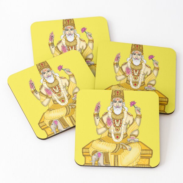 Item preview, Lord Brihaspati  in Indian Astrology | Divine Hindu Digital Artwork designed and sold by Harshit_Digital_Arts.