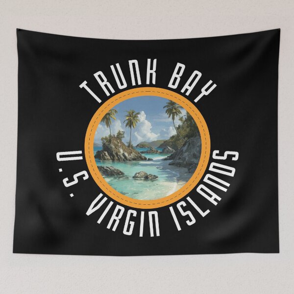 Item preview, Trunk Bay - U.S. Virgin Islands (with White Lettering) designed and sold by VelvetRoom.