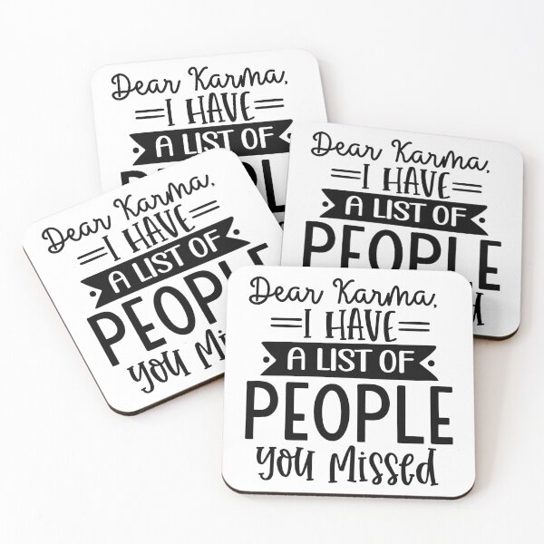 Item preview, Dear Karma,   | Funny Sarcastic Humour designed and sold by Intrepid Media.