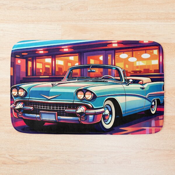 Item preview, Retro Classic Convertible Car Neon Diner Poster designed and sold by arfindo-indra.