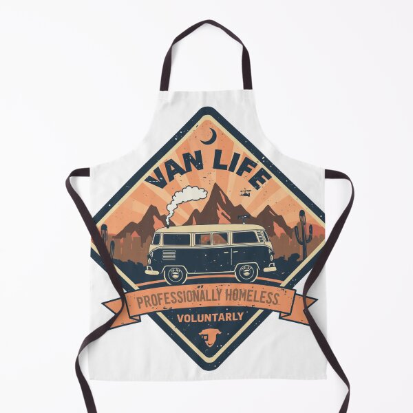 Item preview, Van Life - Professionally Homeless Voluntarily Vintage Adventure Badge designed and sold by SandiCreative.