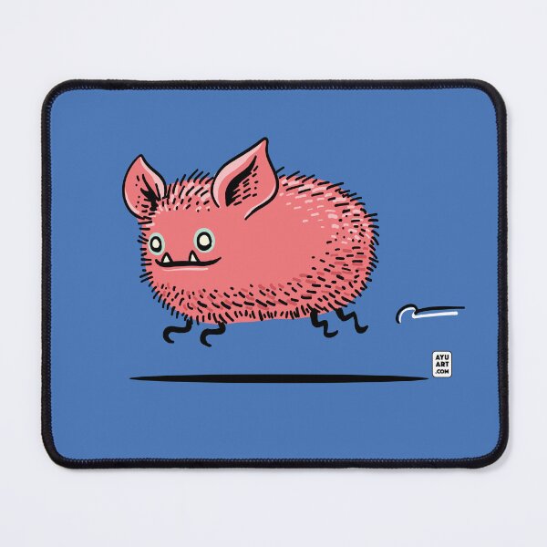 Item preview, Fuzzy Pink Piggy Monster Gets The Zoomies designed and sold by Ayu Art Fun.