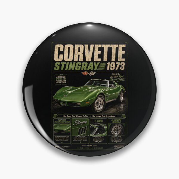 Item preview, 1973 Corvette Stingray First Urethane Bumper Classic Sports Car Art designed and sold by TheArtOfCar.