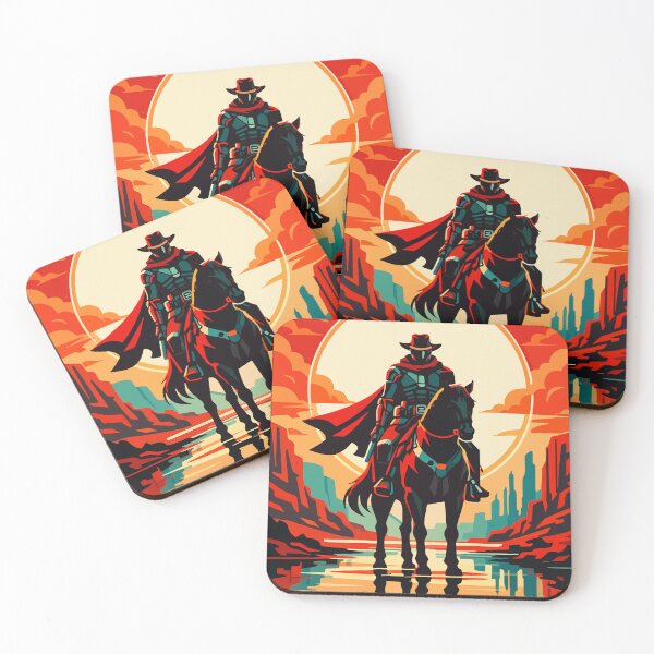 Item preview, Cyber Cowboy Western Futurism Pop Art Poster. designed and sold by arfindo-indra.