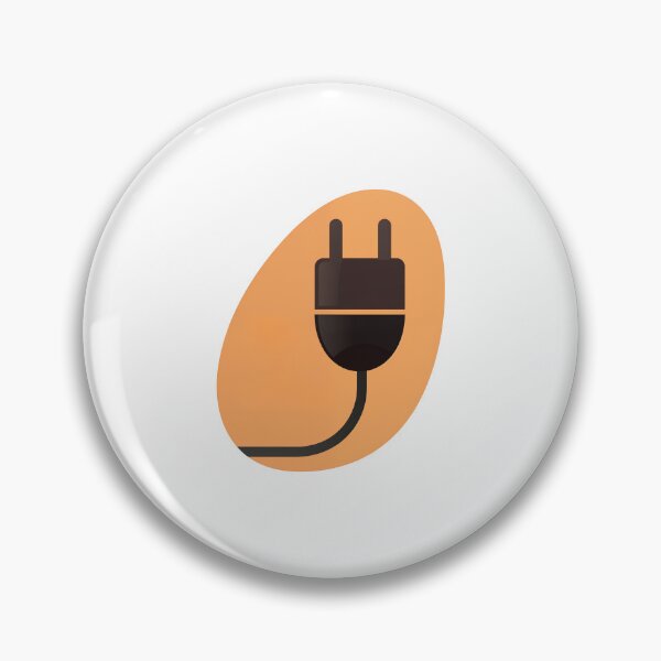 Item preview, Two-Prong Cord On Warm Amber Bold Minimal Electric Power designed and sold by FWLKIT.