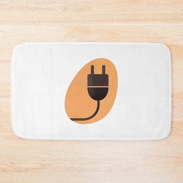 Item preview, Two-Prong Cord On Warm Amber Bold Minimal Electric Power designed and sold by FWLKIT.