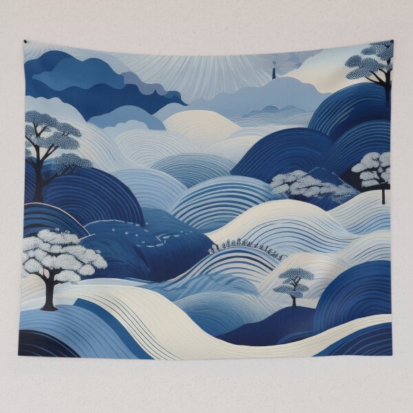 Item preview, Great Blue Mountains & Hills designed and sold by WeaveSphere.