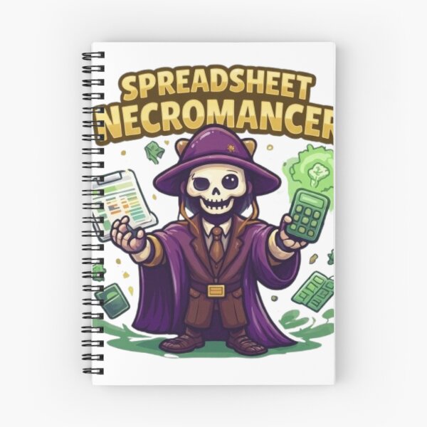 Item preview, Funny Spreadsheet Necromancer Accounting Excel Humor designed and sold by Northern Glow Art.