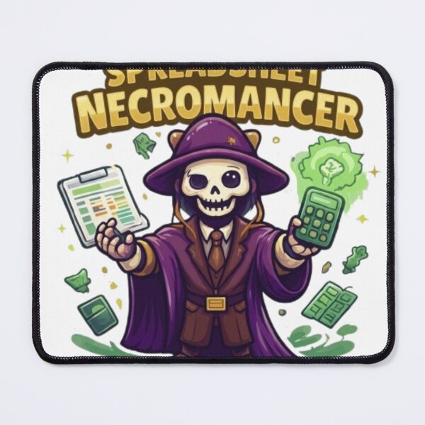 Item preview, Funny Spreadsheet Necromancer Accounting Excel Humor designed and sold by Northern Glow Art.