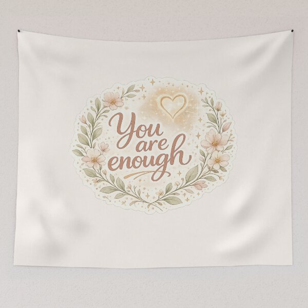 Item preview, You Are Enough Healing Sticker designed and sold by hutofdesigns.