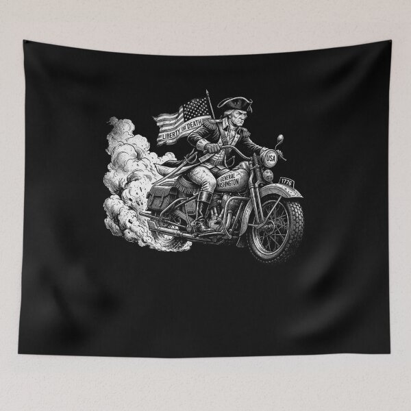 Item preview, General Washington Motorcycle Liberty or Death 1776 designed and sold by snowry.