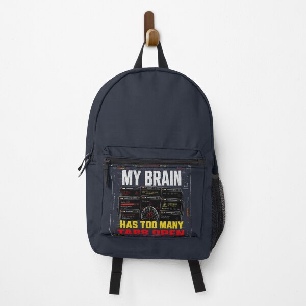 Item preview, My Brain Has Too Many Tabs Open Funny Overthinking Design designed and sold by LowBatteryStudio ⭐.