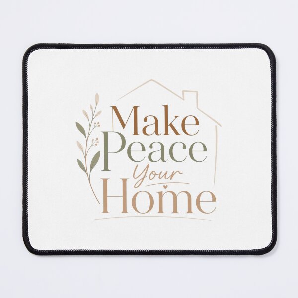 Item preview, Make Peace Your Home | Cozy Minimalist Quote Design designed and sold by Irene Catchmind.