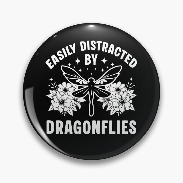Item preview, Easily Distracted by Dragonflies - Funny Insect Lover designed and sold by Dmetalx Art Apparel.
