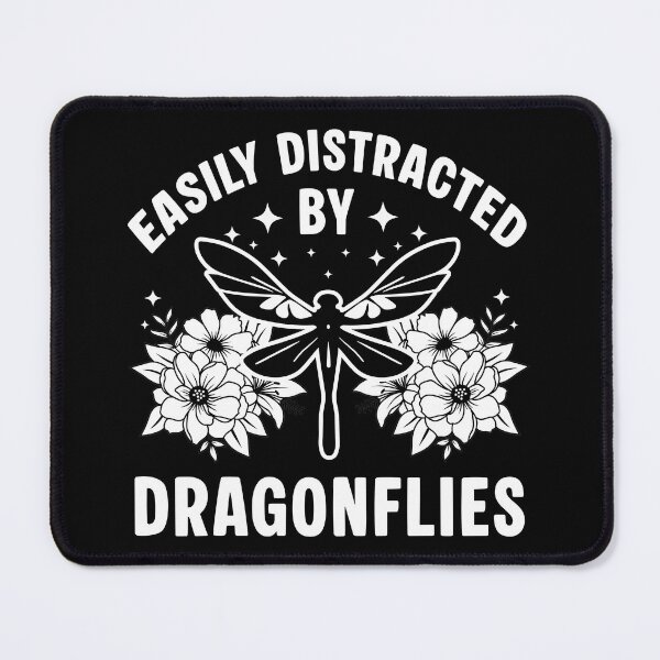 Item preview, Easily Distracted by Dragonflies - Funny Insect Lover designed and sold by Dmetalx Art Apparel.