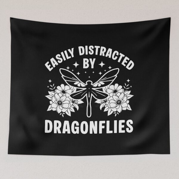 Item preview, Easily Distracted by Dragonflies - Funny Insect Lover designed and sold by Dmetalx Art Apparel.