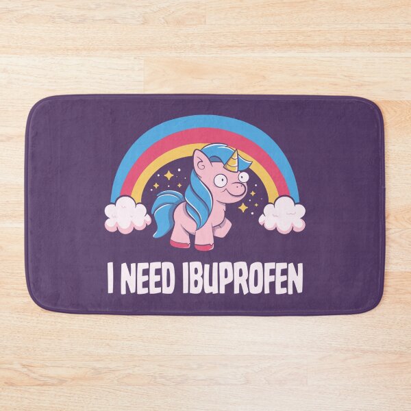 Item preview, I Need Ibuprofen Unicorn designed and sold by Tobe Fonseca®.