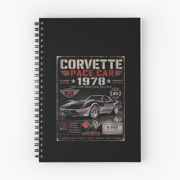 Item preview, 1978 Corvette Indy 500 Pace Car Edition Silver Black Classic Art designed and sold by TheArtOfCar.