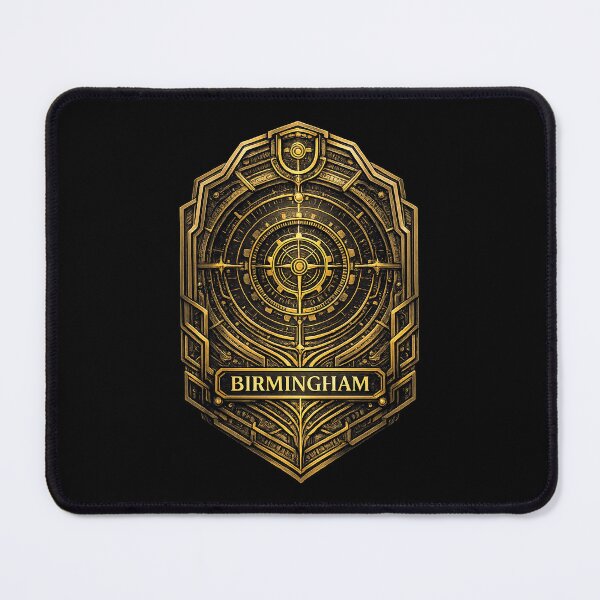 Item preview, deco style birmingham badge designed and sold by astriebatik.